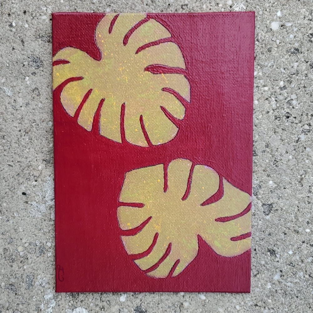 Monstera leaves